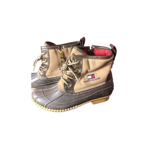 Tommy Hilfiger Shoes - Tommy Hilfiger Twregal-C Women's Brown Tan Duck Rain Boots Size 7M